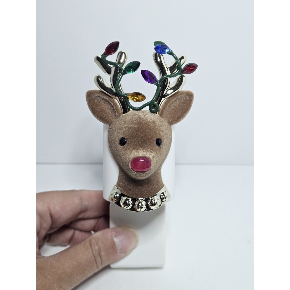 Bath & Body Works Flocked Rudolph Reindeer Christmas Wallflowers Fragrance Plug